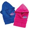 D&Vlab Accappatoi personalizzati per coppia con Nome ricamato - Accappatoio in spugna cotone con cappuccio - Idea Regalo per lui e lei Amore Love Anniversario Fidanzati