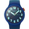 Swatch / Big Bold / Essentially / orologio unisex / quadrante blu / cassa plastica / cinturino silicone - SB01N700