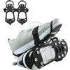 WLHFDC Ramponi per Scarponi,Ice Tacchetti,Ramponcini da Neve 10 Denti,Rampini Ghiaccio per Scarpe,Ramponi per Donna Uomo con Ottimo Grip per Passeggiate,Jogging o Escursioni Camping su Neve e Ghiaccio