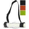 Glamia Hometools.eu® - Cintura da Sci, Cinghia da Indossare con Passanti e Tracolla per Sci e Bastoni, Carving, Escursioni, Fondo - 3 Colori, Nero