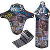 Doyomtoy PAWT Parafango Bici MTB,Parafanghi 2 Pezzi Fashion Printing Styles Compatibili 26 27,5 29 Pollici Parafango Posteriore e Anteriore per Bicicletta MTB,8 Fascette per Cavi