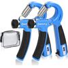 EASJOY Hand Grip, Esercitatore di Mani Regolabile 5-60 kg, Rinforzatori a Mano per Allenare la Presa, la Forza delle Dita, Polso, Avambraccio Esercizio