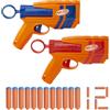 Nerf Hasbro Nerf N Series, Confezione Doppia con 2 Blaster Giocattolo e 12 Dardi Nerf N1 Ufficiali, Per Bambini e Bambine da 8 Anni in Su, Arancione