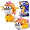 Super Wings Transforming aeroplano Supercharged Tiki, altezza circa 5,08 cm/2 in, Figura d'azione 2 in 1, aeroplano giocattolo e figura robotica per bambini e bambine a partire da 3 anni