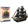 EXPLORA SCIENCES EXPLORA - Queen's Anne Revenge Pirate Ship - Puzzle 3D - 540030-100 Pezzi - Livello 4 - Senza Colla o Forbici - Educativo - Gioco di Costruzione - Regalo per Bambini - Modello - Dai 6 anni in su