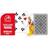 Modiano Toscane Rosso Platinum NOVITÀ - Carte da gioco regionali toscane in plastica 100% - Scopa Briscola Tresette Solitari - 100% Made in Italy