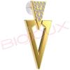 SANICO SRL BJT343 ORECCHINO IN ACCIAIO PLACCATO ORO LIPARI GP