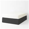 EasyCosy - Mantovana Giroletto Letto Singolo 90x200 cm - Modello ATENEA con Volant Lungo +32 cm - Coprirete e Rivestimento per Letto Contenitore - Colore Grigio