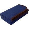ACUSHLA Lana merino Coperta calda coperta da campeggio, 160 x 200 cm (lana), militare (blu navy)