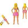 I-TOTAL ® - Apribottiglie in Plastica Divertente/Apribottiglie Funny, Perfetto per Un Regalo Stravagante (WOMAN BLONDE)