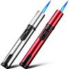 Cimvidi Jetflame Accendino, 2 Pezzi 15.2cm Tempesta Accendino Blu Fiamma | Accendino A Gas Ricaricabile Accendino Antivento Adatto Per Cucine Candele Campeggio Griglie Camini(venduto Senza Gas Butano)