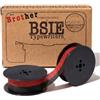 BSIE Typewriters Nastro per macchina da scrivere Brother (nero e rosso)
