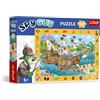 Trefl - Puzzle Osservazionale Spy Guy: Nave pirata - 100 Pezzi - Trova tutti gli Oggetti della Cornice, Puzzle Colorati Ricchi di Dettagli, Allenamento Percettivo per Bambini dai 5 anni