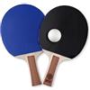 Inter - Racchette da Ping Pong con Logo dell'Intera e set due palle - Ideale come Regalo per Bambini e Adulti Interisti - Prodotto Ufficiale Inter