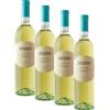 Batasiolo Langhe DOC Sunsì - Vino Bianco Chardonnay - Vino Esotico Fermo e Secco con Venatura Erbacea 750 ml - Adatto per ogni occasione - Vino Piemontese Doc La Morra (Confezione da 4)