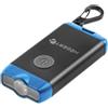 Högert Technik Mini torcia portachiavi, 150 lm, 3 modalità di illuminazione, alloggiamento in alluminio, batteria agli ioni di litio, USB-C, luce di avvertimento, compatto, durevole