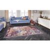 ELLE Decoration Kashmir Ghom - Tappeto orientale a pelo corto, stile vintage, motivo orientale, per soggiorno, sala da pranzo, corridoio o camera da letto, colorato, 80 x 150 cm