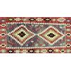Vilber, Tappeto Vinile, Etnico, Rompi, Corridoio, Cucina, Soggiorno, Casa. Multicolore. Diverse dimensioni. Dimensioni: 40 x 78 cm. Kilim.2574 01