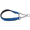 Ferplast Collare Cane Daytona, Collare per Cani Taglia Grande, Collare in Nylon 65 cm, Imbottito, Semistrozzo. Collare Addestramento. Blu