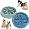 Roysmart 2 ciotole anti-imbracatura per cani e cani Slow Feeder - Ciotola per cibo lento per animali domestici di piccole e medie dimensioni, 21 x 4,5 cm