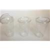 DPdantepellacani 50 Grandi Bicchieri tacca 300ml / 400 ml / 500 ml in plastica PP con coperchio PET a scelta : Cupola con Foro/Piatto Foro a X/Piatto senza foro (Piatto senza foro, tacca 300ml capacità 350ml)