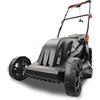 Fuxtec Tagliaerba Elettrico FUXTEC FX-RME43-44 cm Larghezza di Taglio, Cesto da 45 L, Altezza Regolabile 25-75 mm, Tosaerba Silenzioso ed Efficiente