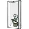 Arreditaly Serra Per Orto Giardino Terrazzo Balcone Senza Ripiani Struttura Metallo Verniciato Telo Trasparente In PVC Porta Avvolgibile Apertura A Cerniera Protezione Piante Giardinaggio 95 x 70 x 190 Cm