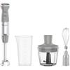 Moulinex Quickchef+, Frullatore a Immersione, Tecnologia con Lame Powelix, 1000 W, Modalità Silenziosa, 20 Velocità, Modalità Turbo, DD673B