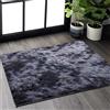 GISIONLARI Tappeti Salotto Shaggy Tappeto a Pelo Lungo Tappeto Peloso Soggiorno Salotto Moderno Cameretta Tappeti Pelosi Camera da Letto Morbido Tappetino Antiscivolo Morbido e Soffice (60 x 110 cm, Nero grigio)