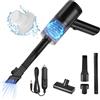 URAQT Aspirapolvere Auto, 6000PA Mini Aspirapolvere per Auto 3 in 1 Aspirapolvere Portatile, Aspirapolvere Piccolo Ricaricabile Aspirabriciole Potente Adatto per Auto(Stile con Filo)