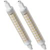 ALQFFHL R7S LED 118mm Lampadina 10W Dimmerabile, Luci di inondazione tipo J a doppio attacco (100W Alogeno T3 Equivalente), Lampade Lineare 1000LM 3000K 360 Gradi, Confezione da 2 (Bianco Caldo)