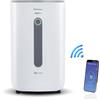 Rohnson Deumidificatore Elettrico - 16 L/Giorno, per 100 m², Serbatoio 6,5 L, Silenzioso 36 dB, Wi-Fi Smart, Filtro HEPA 13 Opzionale, Touch Panel, Ionizzatore, Timer 24 h, Blocco Bambini