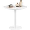 buybyroom Tavolo da pranzo rotondo, tavolino da caffè, tavolo da bistrot, piccolo tavolo da pranzo per cucina, sala da pranzo, soggiorno, taverna minimalista piccolo tavolo da pranzo con
