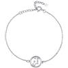 MARLION JEWELS Bracciale da donna in argento con il vostro segno zodiacale in pietre di zirconio brillanti. Bracciale in argento per donna, ragazza ideale come regalo (mamma, amiche, compleanno...) Gioielli da donna