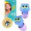 Hearprotek Tappi orecchie bambini 6-12anni,riutilizzabili tappi orecchie antirumore per bambini e canali uditivi più piccoli-protezione dell'udito per viaggio,aereo,dormire,piscina,concerti(Rosa)