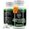 TUDIMO Magnesio Bisglicinato Vegan e Vitamina B6 - 1000 mg | 200mg di Magnesio Elementare + Vit B6, 120 Capsule (Scorta 4 Mesi) con 200 mg di Bisglicinato di Magnesio Polvere Minerale (Magnesium Bisglycinate