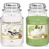Yankee Candle Vanilla Candela Profumata In Giara Grande, Vaniglia & Candela Profumata In Giara Grande, Calce Alla Vaniglia, Durata Fino A 150 Ore