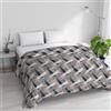 Italian Bed Linen Trapunta Invernale Imbottita Letto Matrimoniale 250x245cm DoubleFace BASIC fantasia PENNELLATE, Made in Italy - Piumino Reversibile in morbida Microfibra 200gr/mq - Piumone Lavabile in Lavatrice