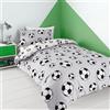 Catherine Lansfield Set copripiumino singolo reversibile in pile con federa grigio
