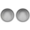 PME RND043 Teglia Professionale, Alluminio, Argento, 10 cm (Confezione da 2)