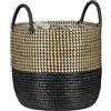 Scheurich Seegras 39 - Vaso da vimini con manici in erba marina, diametro 39 cm, altezza 34 cm, 38,6 l Vol.