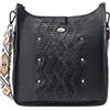 ICELOS, Borsa a tracolla in pelle Donna, Nero