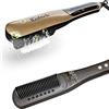 iGutech Spazzola lisciante per capelli, Piastra per capelli a vapore con 3 impostazioni della temperatura, spazzola lisciante per acconciature professionali