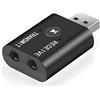 Tonguk Adattatore Bluetooth 5.0, Ricevitore del trasmettitore Bluetooth 5.0, Mini 3,5 mm AUX USB Musica Stereo Bluetooth Dongle Adattatore Wireless Bluetooth Dongle per Cuffie PC TV