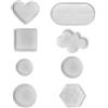 YFaith Stampi Silicone per Resina, 8 Pezzi Stampi per Resina Epossidica