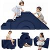 MeMoreCool Divano da gioco per bambini, in schiuma modulare, divano letto per bambini, per arrampicarsi e gattonare, mattoncini morbidi per cameretta dei bambini o sala giochi, mini divano con scivolo