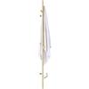 ESOP Scaldasalviette Elettrico 30W Oro Radiatore Scaldasalviette con 3 Ganci, Acciaio Inox Termoarredo Elettrico da Bagno 1525×65mm Asciugabiancheria da Parete Stendino Elettrico