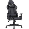 One Living Sedia da Gaming Massimo Comfort e Stile RAPTOR Schienale Reclinabile Altezza Regolabile con Braccioli Poggiatesta Supporto Lombare Poltrona Playstation (Nero)