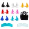 JOYOLA 14 Pezzi Corno da Diavolo per Casco da Moto, Corna Casco Moto con Ventose, Decorazione per Casco da Moto, Decorazione per Casco Corno da Demone Corna per Casco Moto per Bambini e Adulti