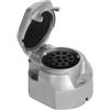 Yuanjoy Adattatore Socket a 13 poli, presa a 13 pin in lega di alluminio, adatto per rimorchi, barche, roulotte a 13 poli, argento, 3007